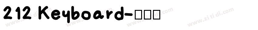 212 Keyboard字体转换
